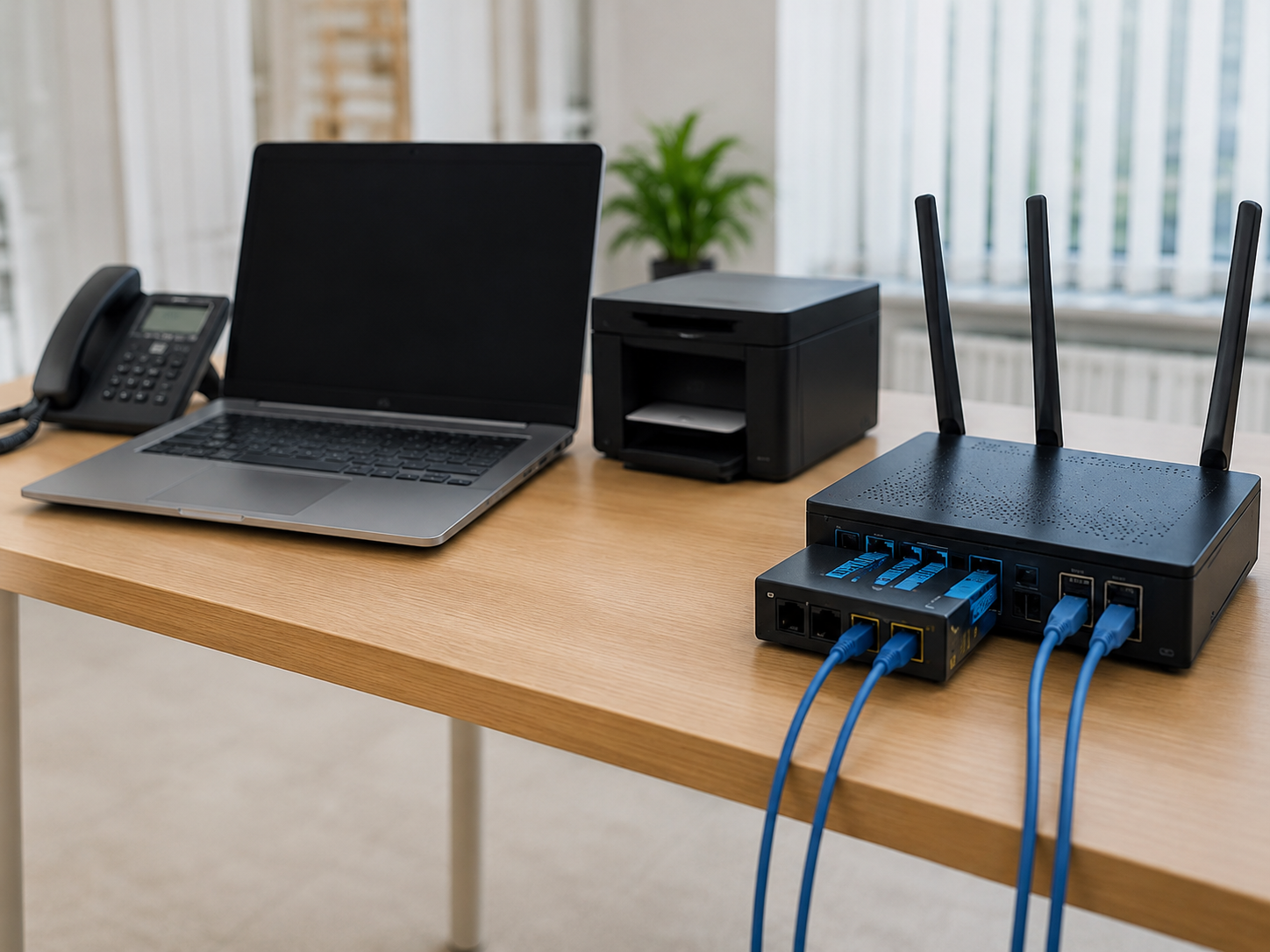 Ordentlich eingerichteter IT-Arbeitsplatz